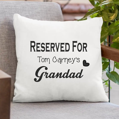 Personalised Cushion for Someone Special - Reserved For
