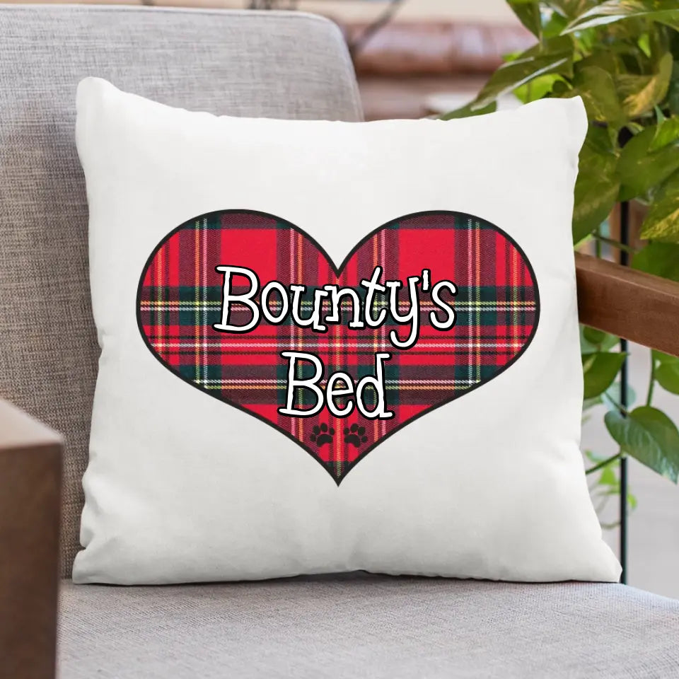 Personalised Pet Cushion for Dogs - Heart