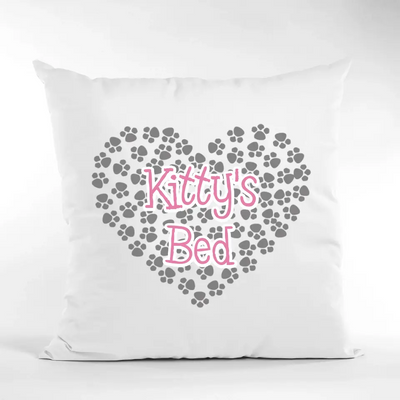 Personalised Pet Cushion for Cats - Paws