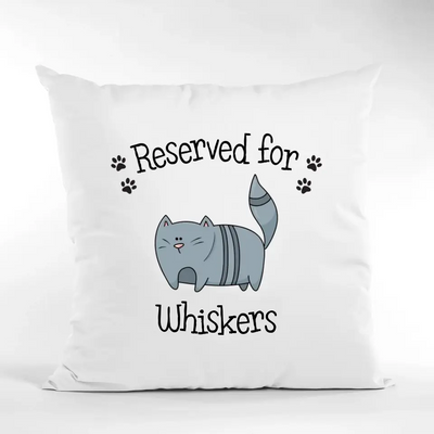 Personalised Pet Cushion for Cats - Whiskers