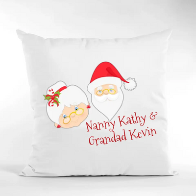 Personalised Christmas Cushion - Snow Couple