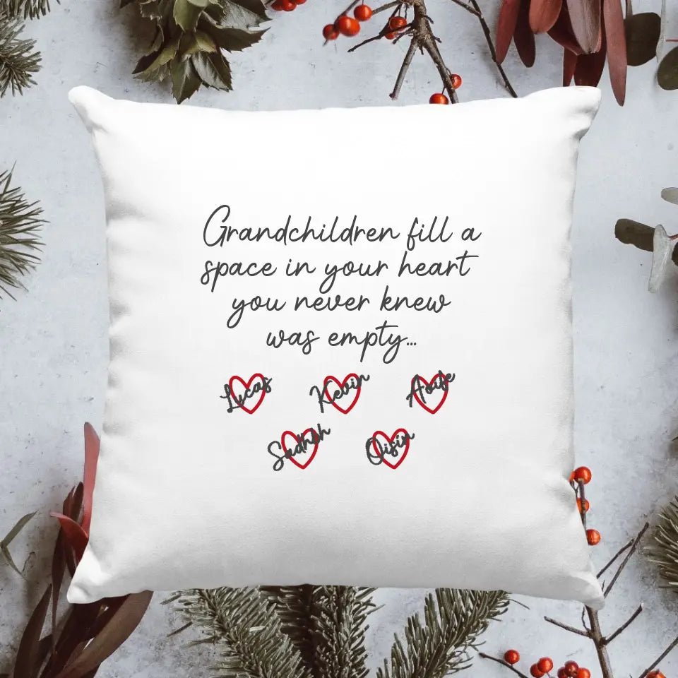 Personalised Cushion for Grandparents - Grandchildren Love
