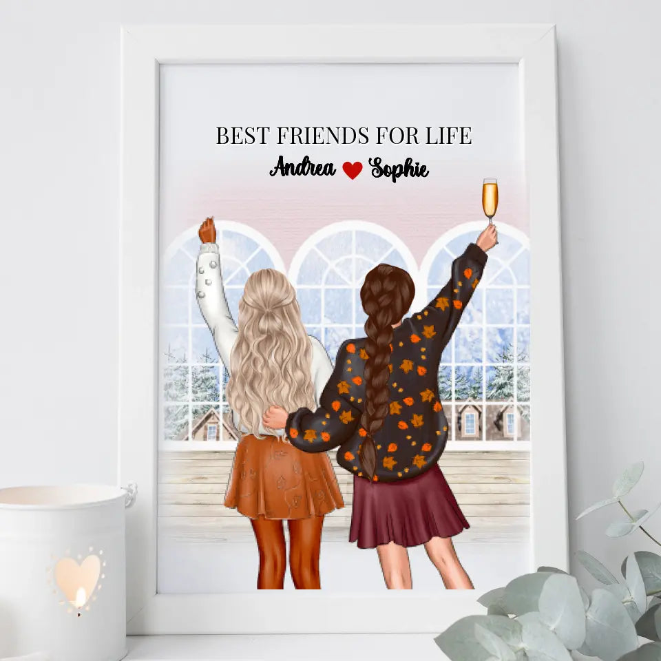 Personalised Frame - Chilling With Besties