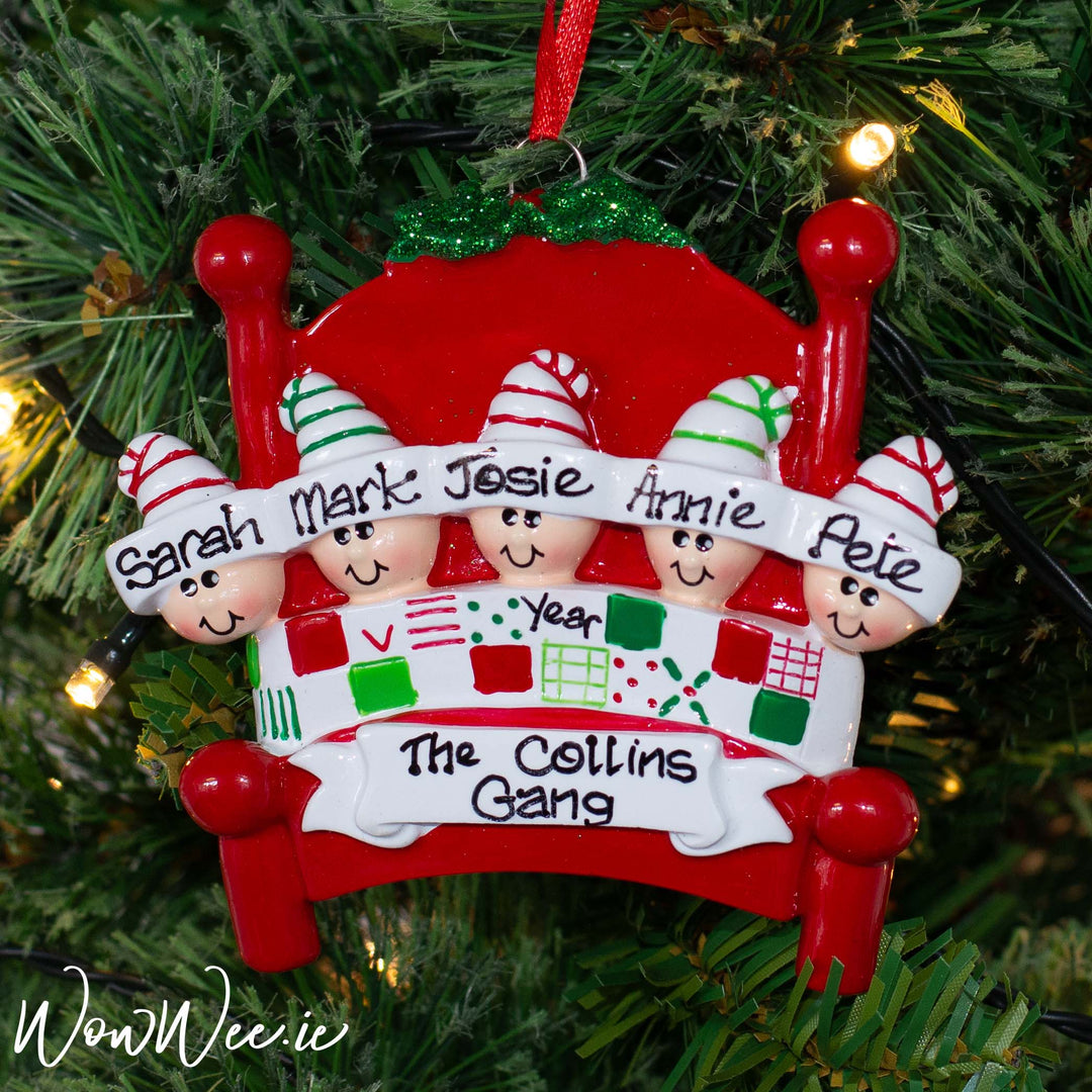 Personalised Christmas Decorations - Bed Heads 5 - WowWee.ie Personalised Gifts