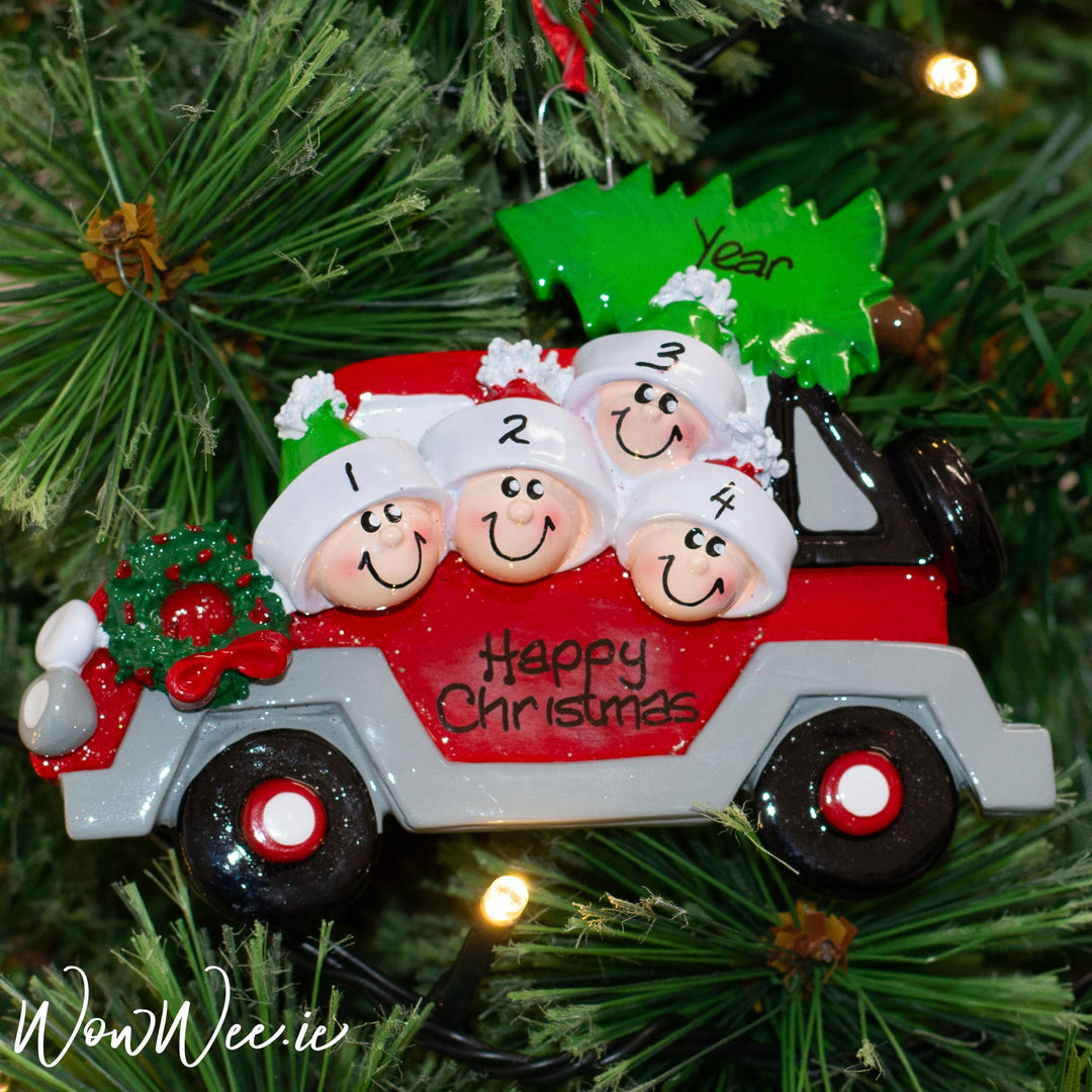 Personalised Christmas Ornament - Christmas Tree Caravan 4 - WowWee.ie Personalised Gifts