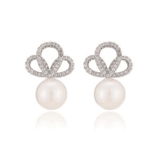 Bridal Earrings - Forever Pearl Twist