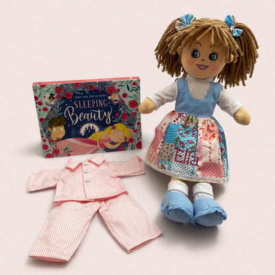 Personalised Rag Doll Gift Set - Ella Rose, PJs & Book