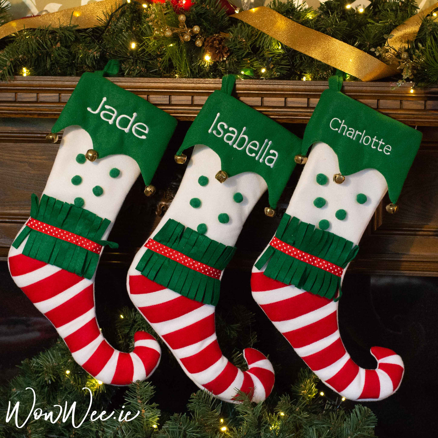 Personalised Christmas Stocking - Funky Elf - WowWee.ie Personalised Gifts