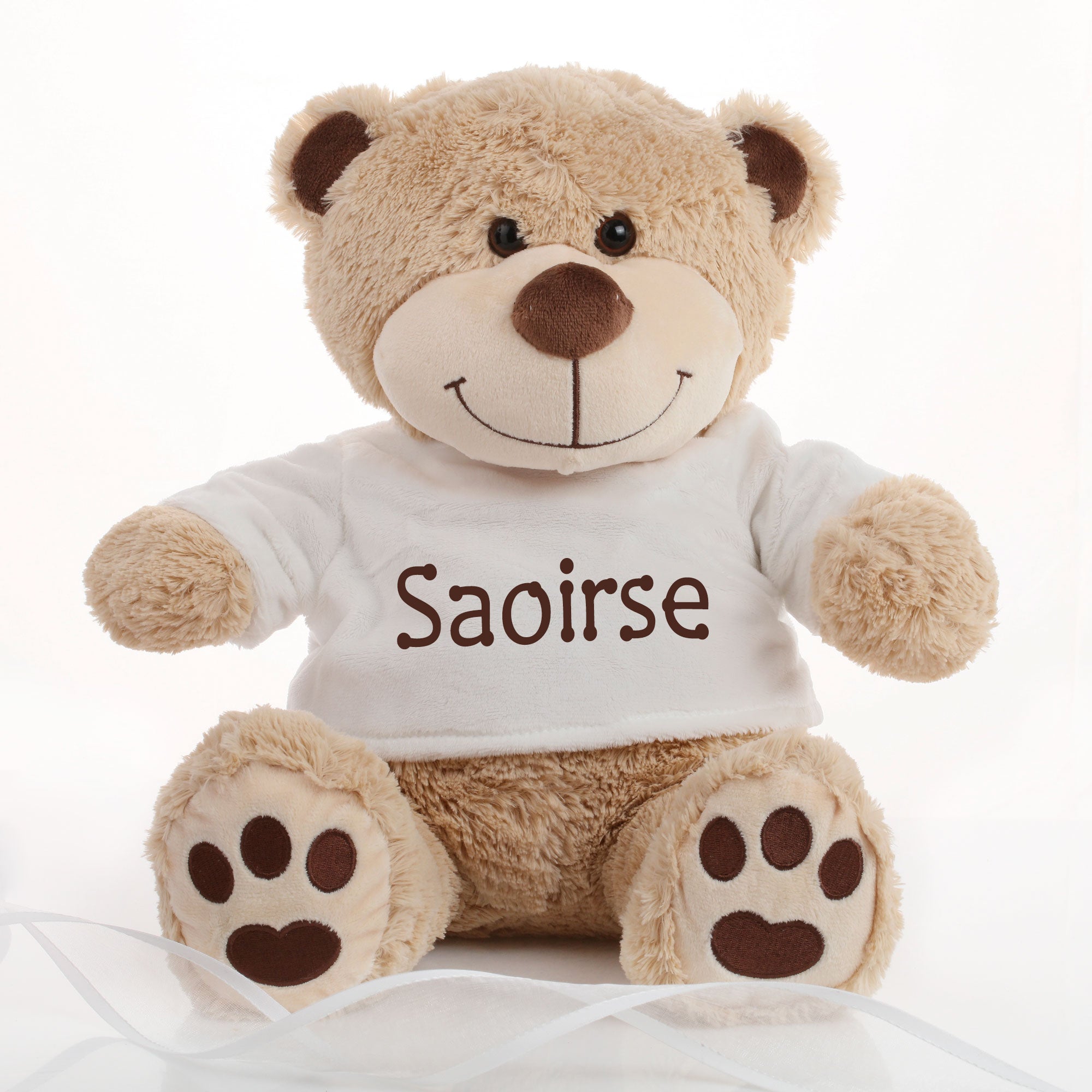Personalised Teddy Bear - Brown Paws - WowWee.ie Personalised Gifts
