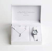 Silver Communion Watch & Necklace Gift Set - Simple BEST SELLER