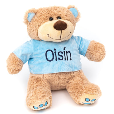 Personalised Teddy Bear - Blue Paws