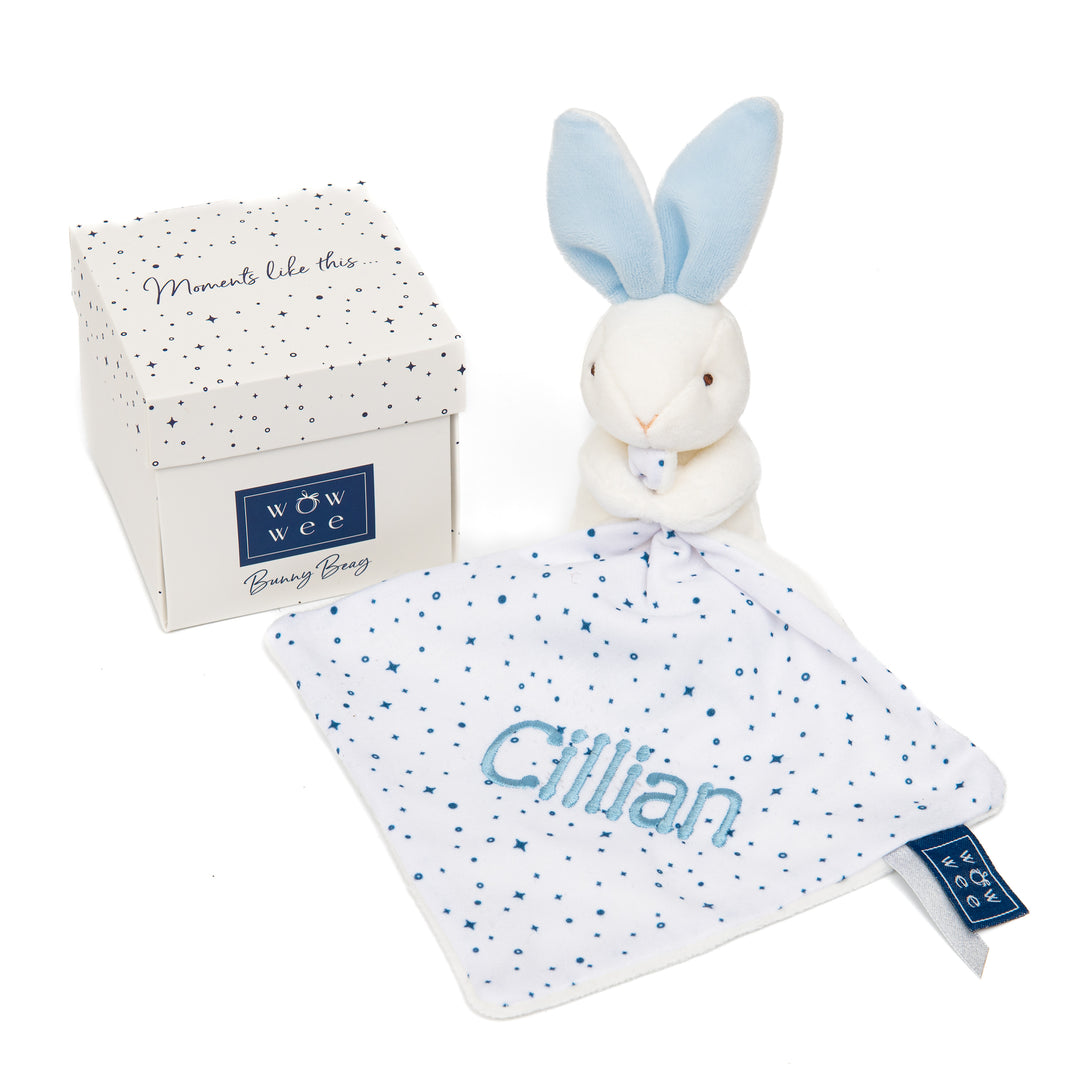 Bunny Beag Blue Comforter by WowWee - Gift Boxed