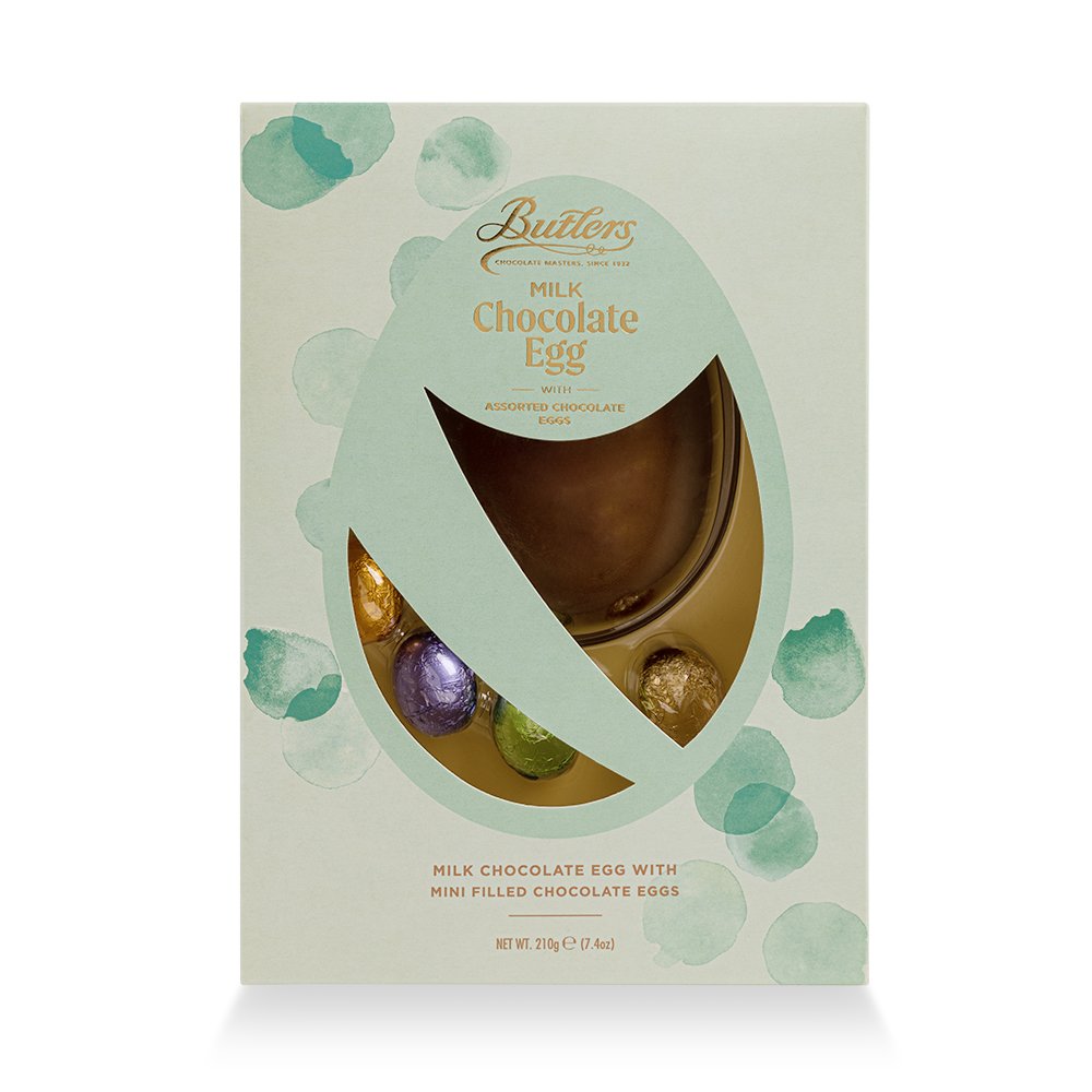 Personalised Large EASTER EGG by Butlers Chocolates - 210g & 4 Mini Eggs