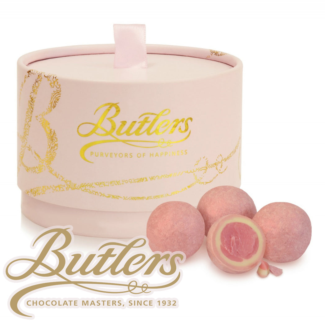 Butlers Chocolates - Pink Marc de Champagne Powder Puff - WowWee.ie Personalised Gifts