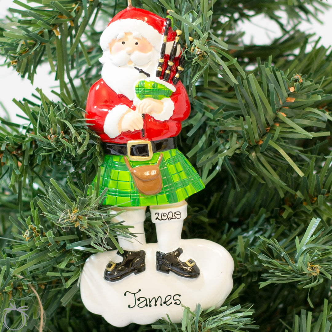 Personalised Christmas Ornament - Scottish Santa - WowWee.ie Personalised Gifts