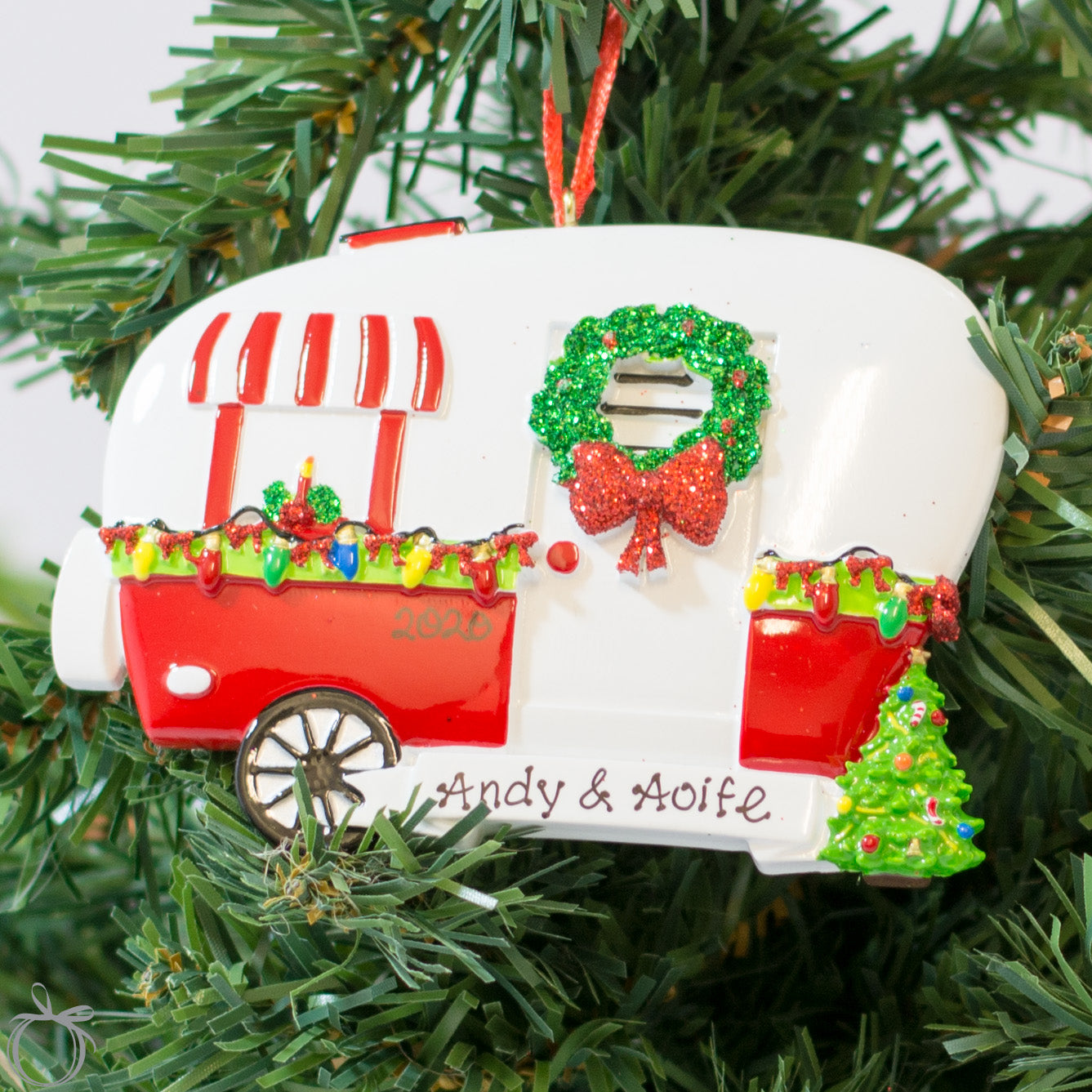 Personalised Christmas Ornaments - Christmas Camper - WowWee.ie Personalised Gifts
