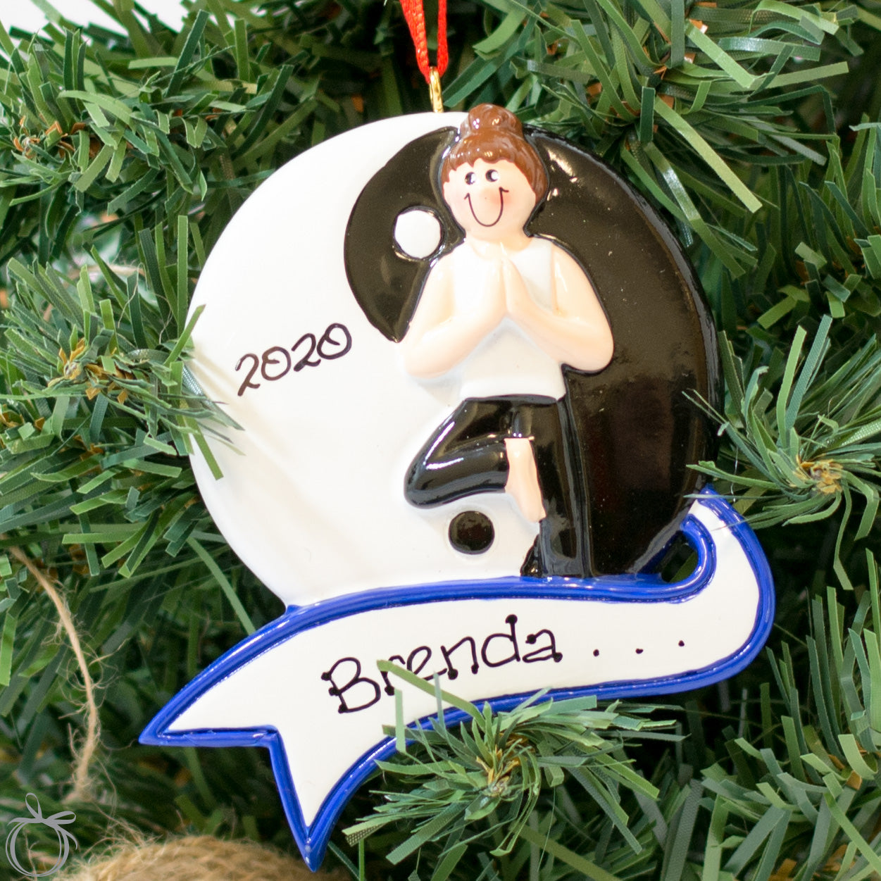 Personalised Christmas Ornament - Yoga Lover - WowWee.ie Personalised Gifts