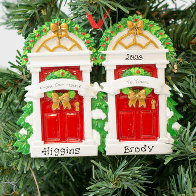 Personalised Christmas Ornament - Our Door to Yours - WowWee.ie Personalised Gifts
