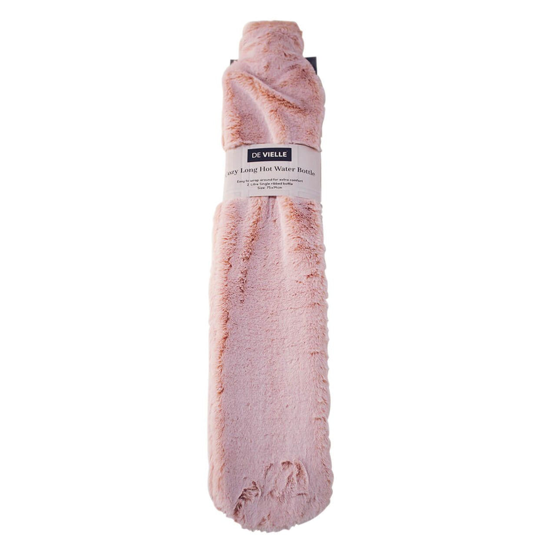 De Vielle Covered Long Hot Water Bottle Pink - Wrap it!