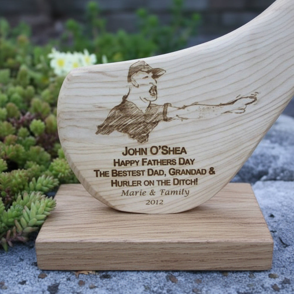 Personalised Father's Day Hurley - Engraved Especially for your Dad - WowWee.ie Personalised Gifts