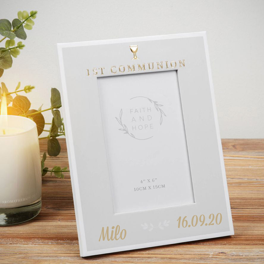 Personalised First Holy Communion Photo Frame - Faith and Hope - WowWee.ie Personalised Gifts