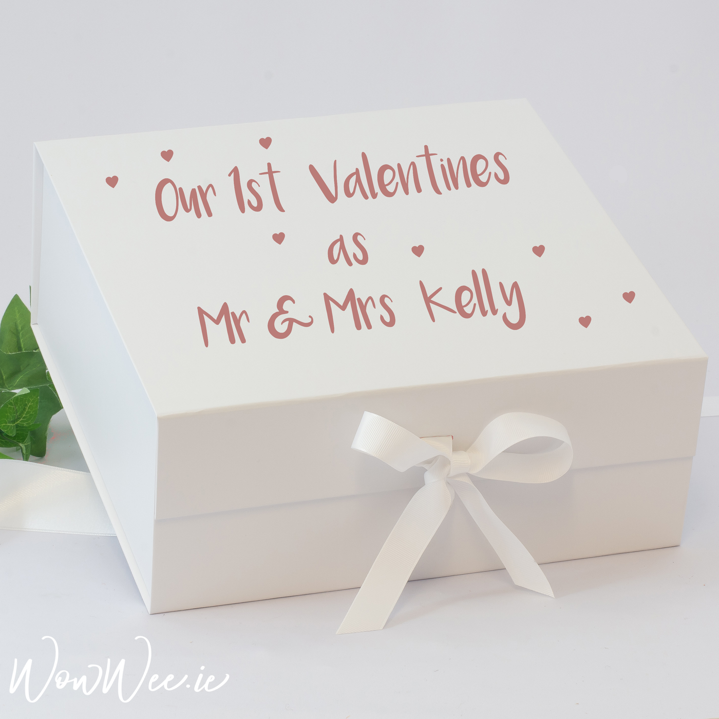 Personalised Valentine's Day Keepsake Box - First as Mr and Mrs