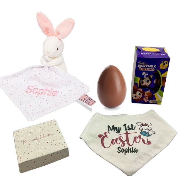 Personalised 1st Easter Baby Hamper - Girl