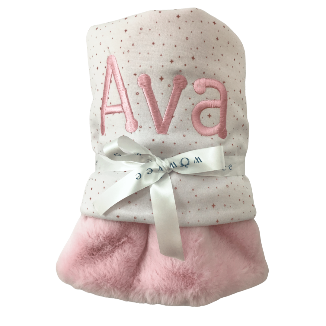 Personalised Codladh Sámh Baby Blanket for Girls - Signature by WowWee.ie