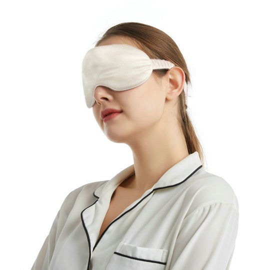 Luxurious Silk Eye Mask - Orchid white