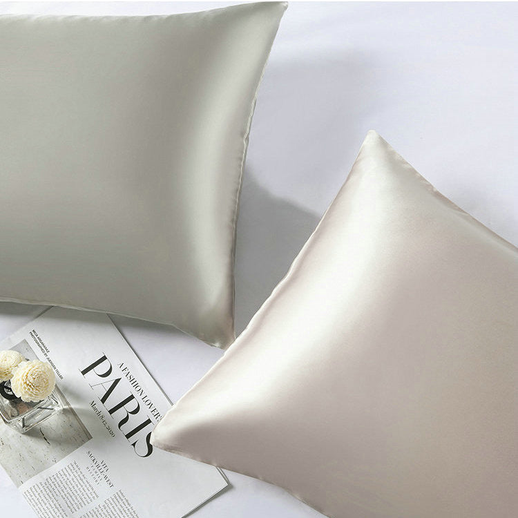 Luxurious 100% Mulberry Silk Pillow Case - Personalised with Initial