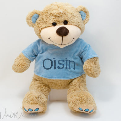 Personalised Teddy Bear - Blue Paws - WowWee.ie Personalised Gifts
