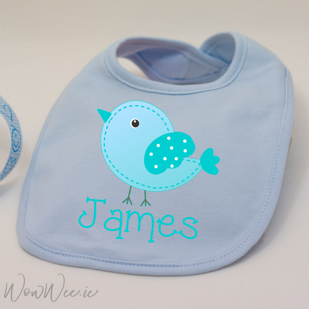 Personalised Bib for Boys - Bird - WowWee.ie Personalised Gifts