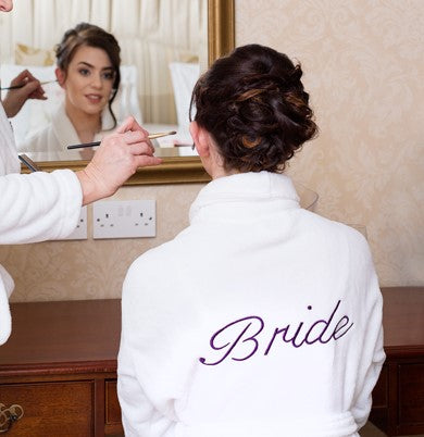 Fluffy Purple Bride Robe - WowWee.ie Personalised Gifts