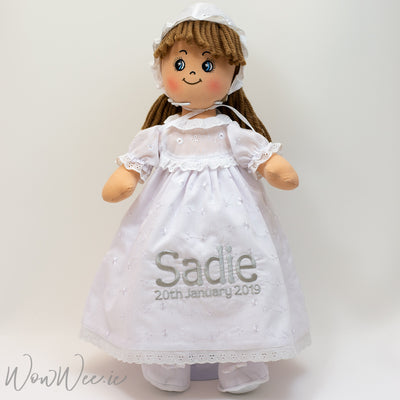 Personalised Christening Rag Doll - Faith - WowWee.ie Personalised Gifts