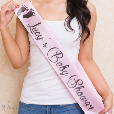 Personalised Baby Shower Sashes - WowWee.ie Personalised Gifts