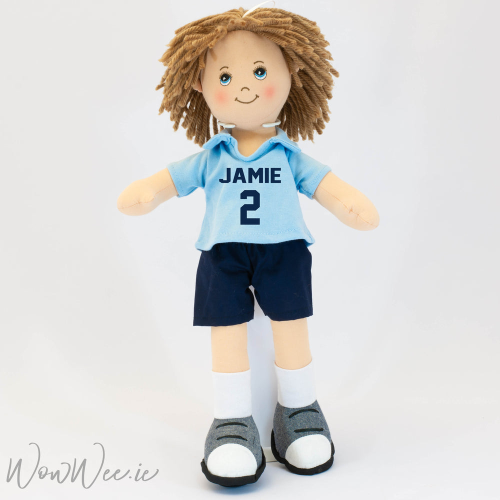 Personalised Sporty Rag Boy - Choose Your Colours - WowWee.ie Personalised Gifts