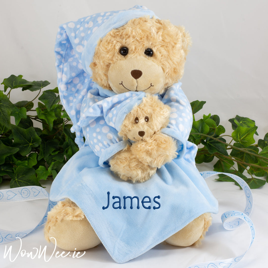 Personalised Teddy Bear - Bedtime Boy - WowWee.ie Personalised Gifts