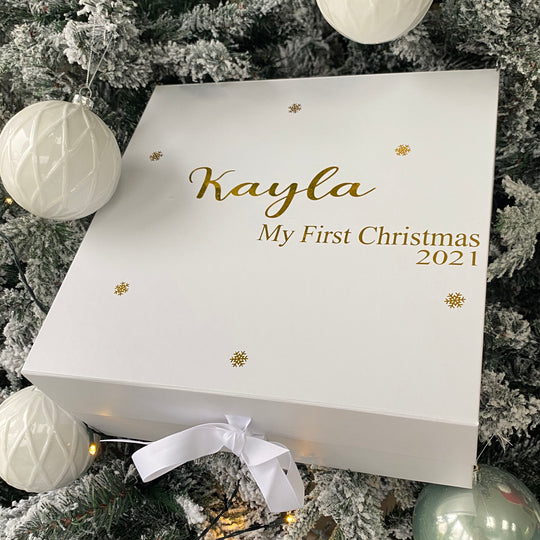 Personalised Christmas Keepsake Box - My First Christmas - WowWee.ie Personalised Gifts