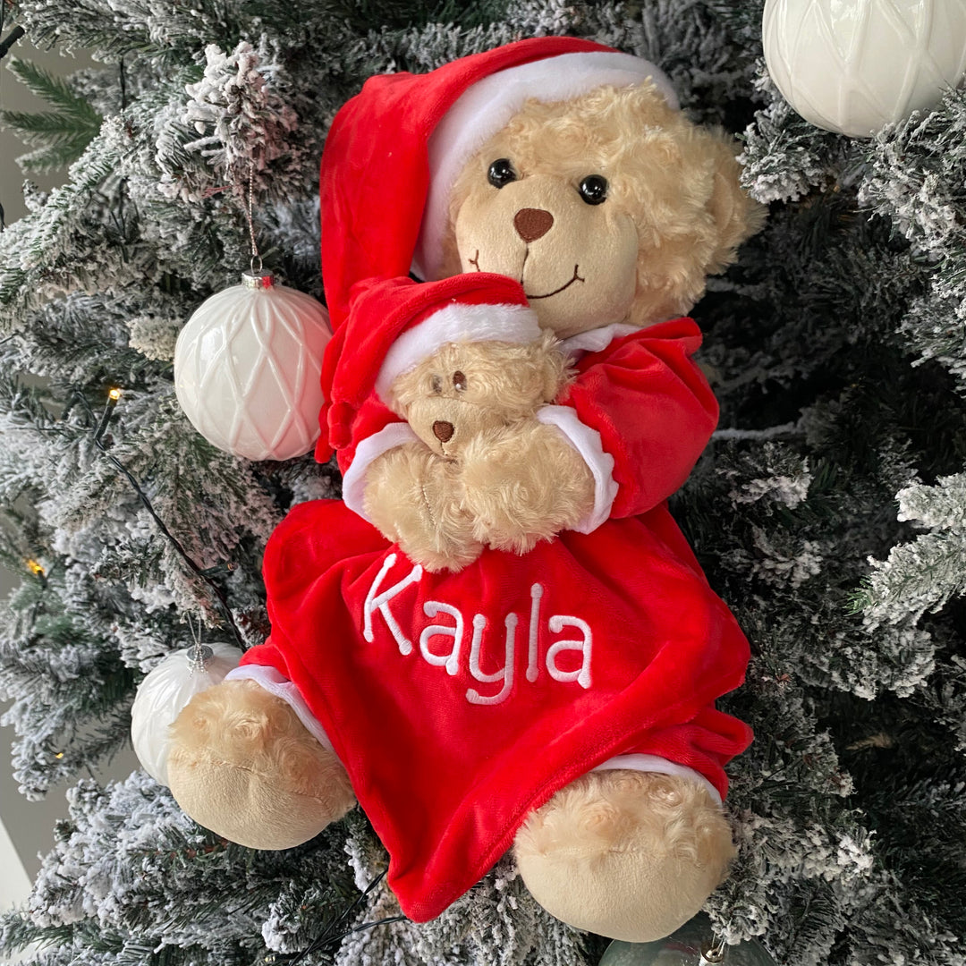 Personalised Teddy Bear - Christmas Bedtime Bear