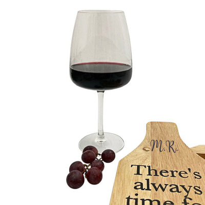 Cheers to You! - Personalised Cheeseboard, Wineglass & Chocolates Gift Set