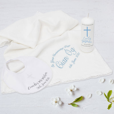 Personalised Christening Gift Set for Boys - Essentials