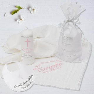 Personalised Christening Gift Set for Girls - Essentials