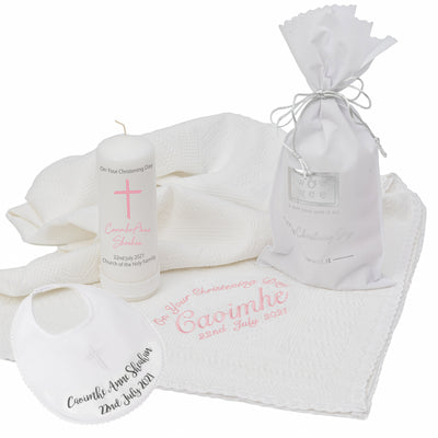 Personalised Christening Gift Set for Girls - Essentials