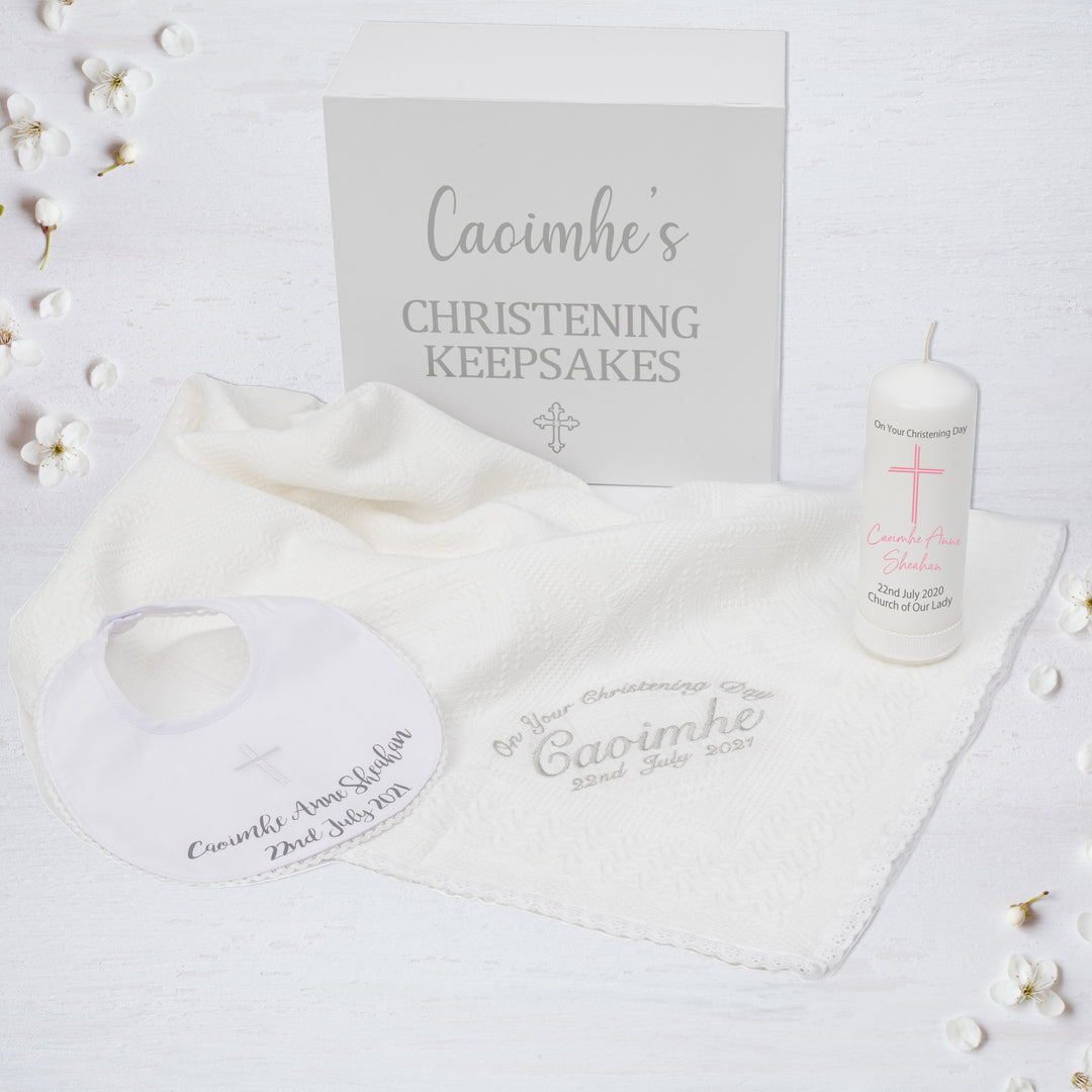 Personalised Christening Gift Set for Girls Essentials