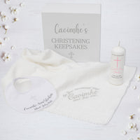 Personalised Christening Keepsakes Gift Set for Boys & Girls