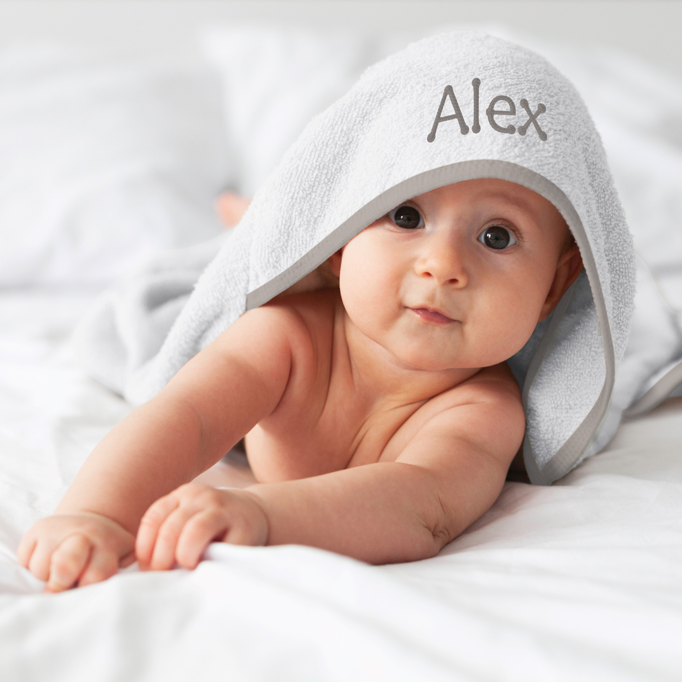 Personalised online baby towel
