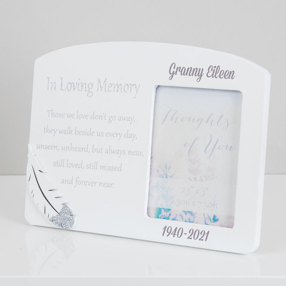 Personalised In Loving Memory Frame | Personalised Memorial Photo Frame ...