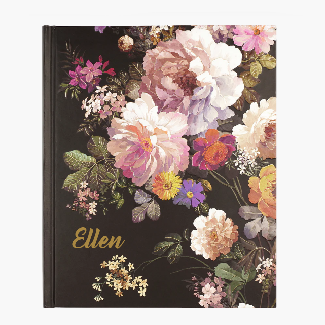 Personalised Journal - Midnight Floral - BEST SELLER