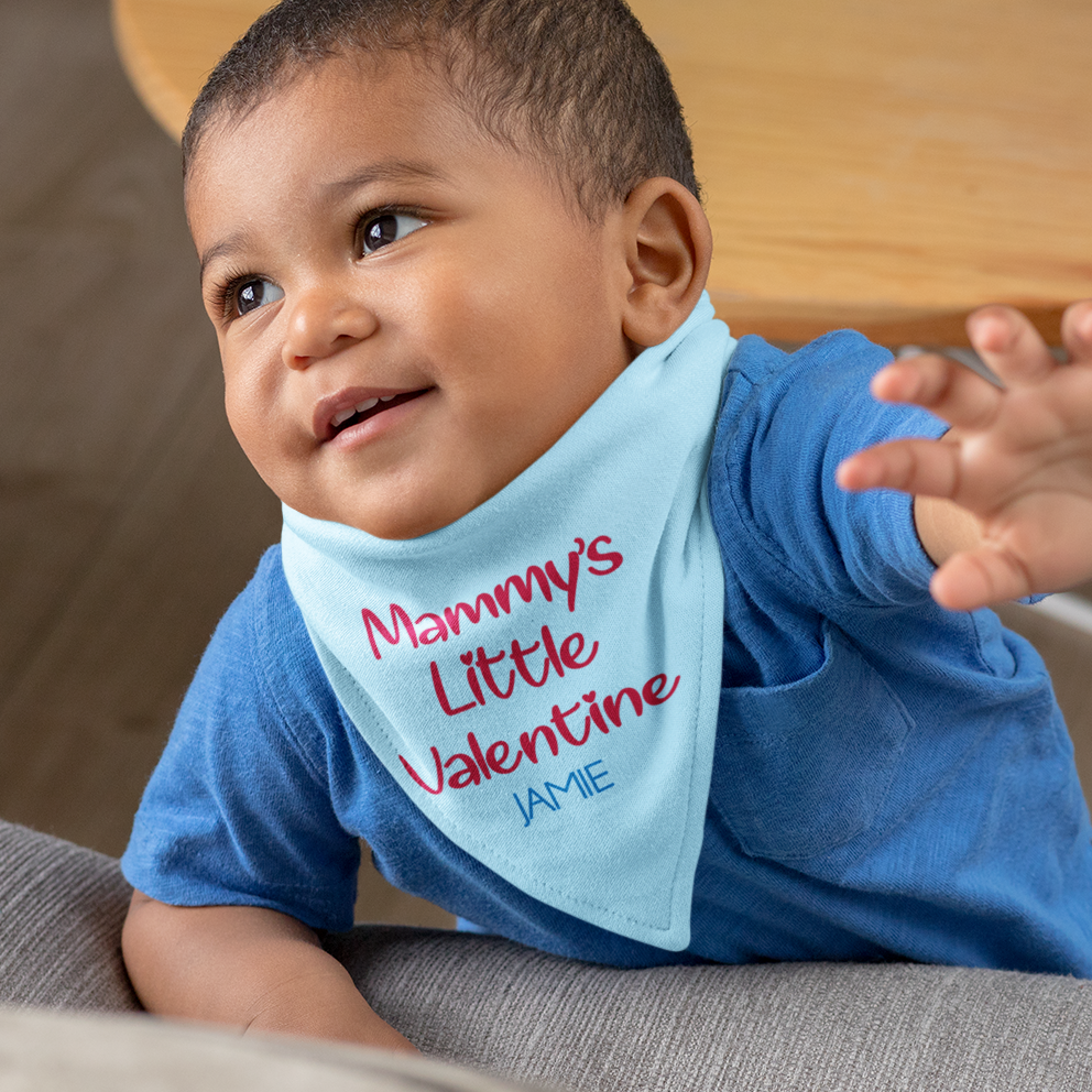 Personalised Valentine's Day Baby Bib - Mammy's Little Valentine - WowWee.ie Personalised Gifts