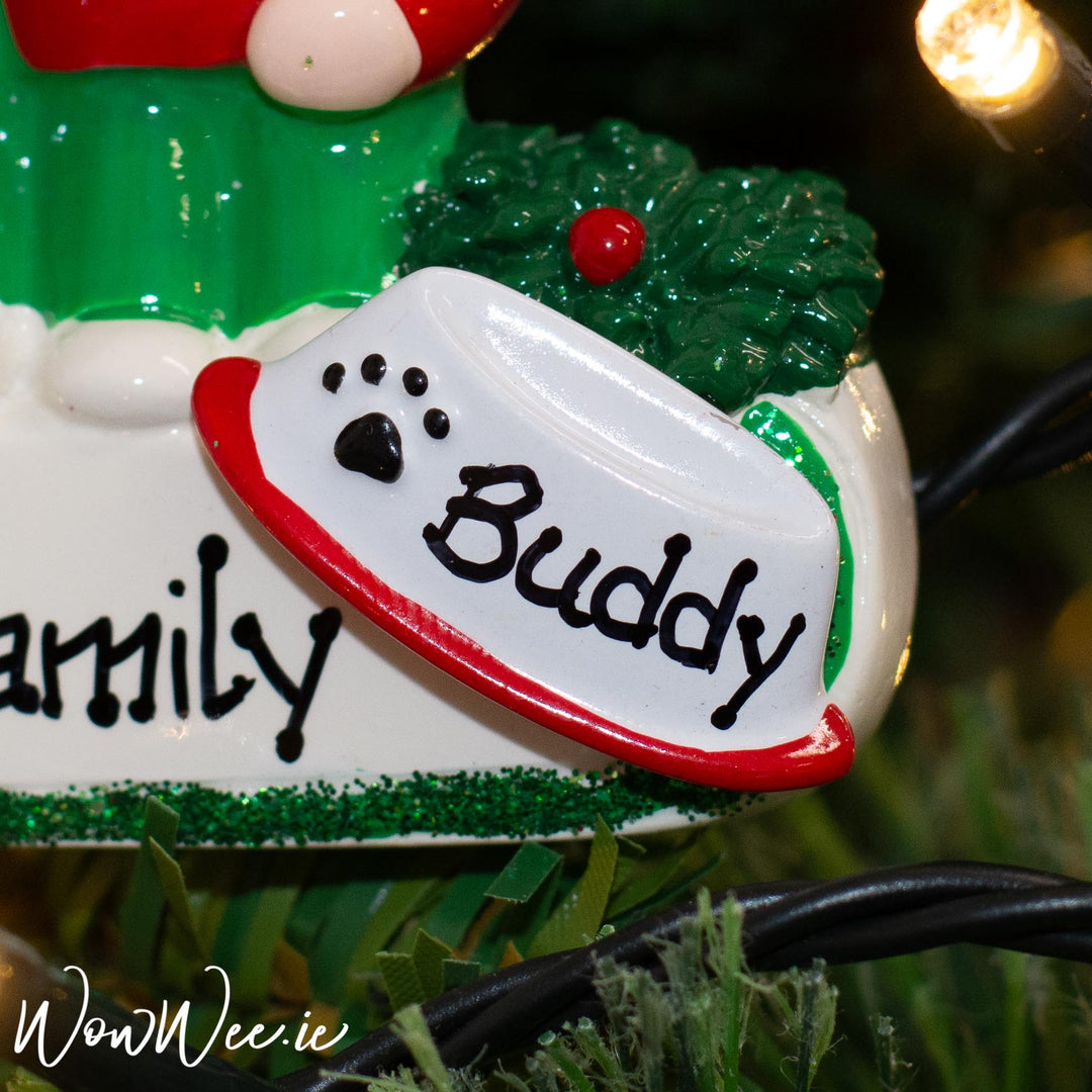 Personalised Christmas Decoration Add On - Pet Bowl - Dog/Cat - add to your ornament! - WowWee.ie Personalised Gifts